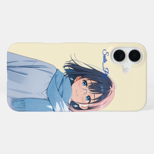 47_Plus – Anime Character Series iPhone Hoesje (Achterkant horizontaal)