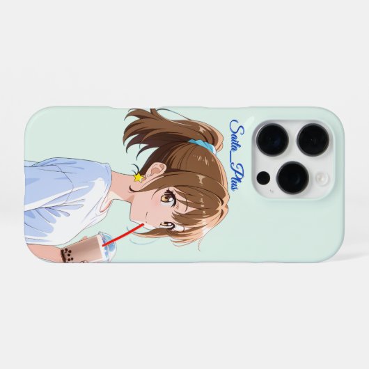 47_Plus – Anime Character Series iPhone Hoesje (Achterkant horizontaal)