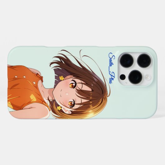 47_Plus – Anime Character Series iPhone Hoesje (Achterkant horizontaal)