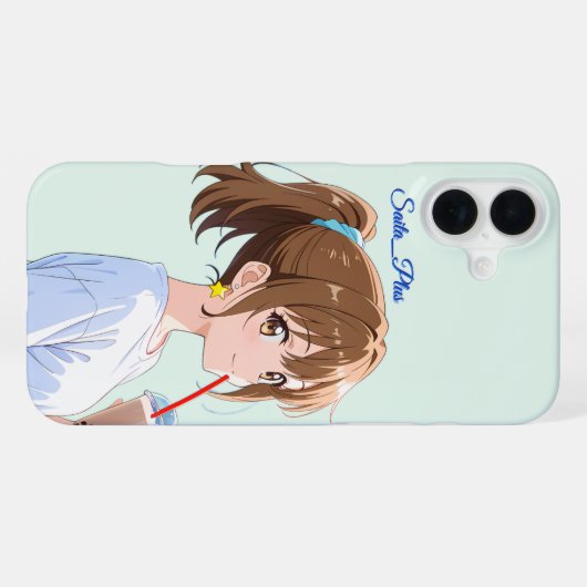 47_Plus – Anime Character Series iPhone Hoesje (Achterkant horizontaal)