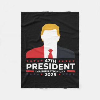 47 President Donald Trump Inauguratiedag 2025 3 Fleece Deken