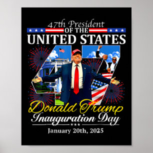 47 President Donald Trump Inauguratiedag 2025 ME Poster
