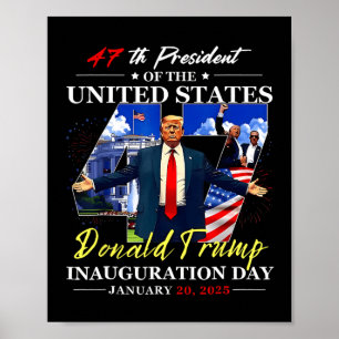 47 president van de Verenigde Staten D Trump inaug Poster