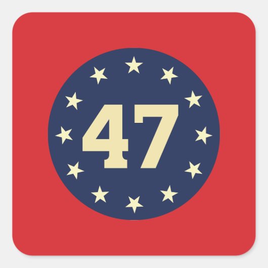 "47" STICKER STICKERS (Voorkant)