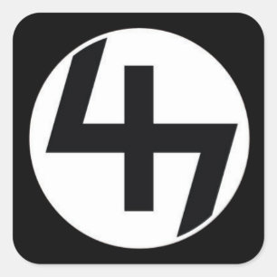 47 Sticker Zwart/Zwart