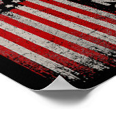 47 Trump 2024 Amerikaanse vlag 4 Poster (Hoek)