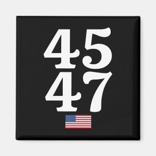 47 Trump 2024 Amerikaanse vlag Magneet