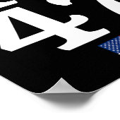 47 Trump 2024 Amerikaanse vlag Poster (Hoek)