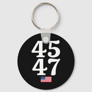 47 Trump 2024 Amerikaanse vlag Sleutelhanger