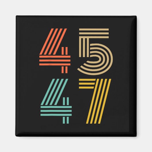 47 Trump 2024 voor President 4547 Magneet (Voorkant)