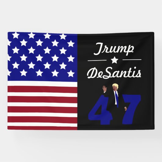 47 Trump Desantis 2024 Spandoek (Horizontaal)
