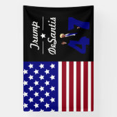 47 Trump Desantis 2024 Spandoek (Verticaal)