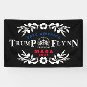 47 Trump Flynn 2024 Spandoek (Horizontaal)