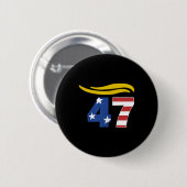 47 Trump Hair _1 Ronde Button 5,7 Cm (Voorkant /achterkant)