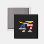 47 Trump Hair  Magneet (Voorkant / Achterkant)