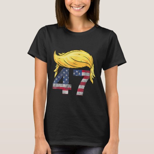  47 Trump Hair T-shirt (Voorkant)