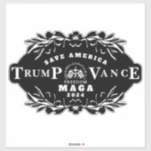 47 Trump J.D. Vance 2024 Sticker (Vel)