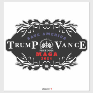 47 Trump J.D. Vance 2024 Sticker
