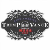 47 Trump J.D. Vance 2024 Sticker (Voorkant)