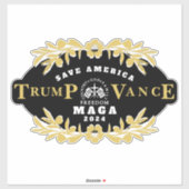 47 Trump J.D. Vance 2024 Sticker (Vel)