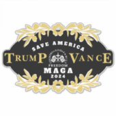 47 Trump J.D. Vance 2024 Sticker (Voorkant)