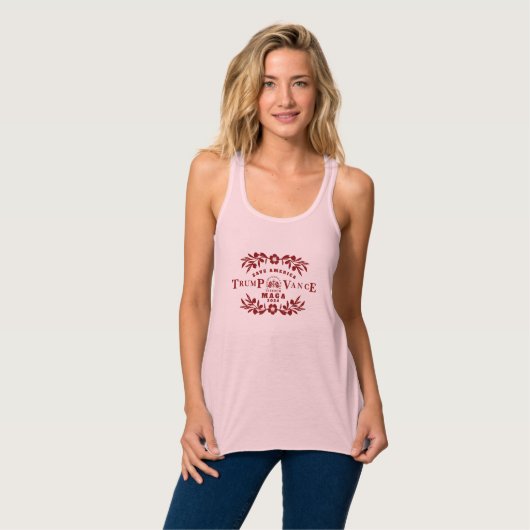 47 Trump J.D. Vance 2024 Tanktop (Volledige Voorkant)