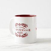 47 Trump J.D. Vance 2024 Tweekleurige Koffiemok (Voorkant links)