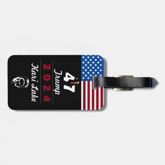 47 Trump Kari Lake 2024 Bagagelabel (Achterkant horizontaal)