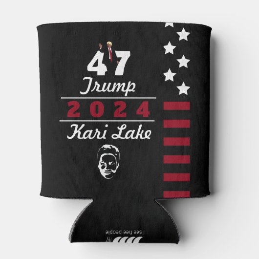 47 Trump Kari Lake 2024 Blikjeskoeler (Achterkant)