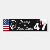 47 Trump Kari Lake 2024 Bumpersticker (Voorkant)