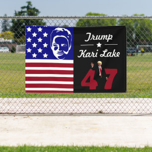47 Trump Kari Lake 2024 Spandoek