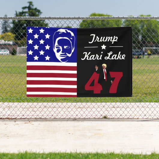 47 Trump Kari Lake 2024 Spandoek (Insitu)