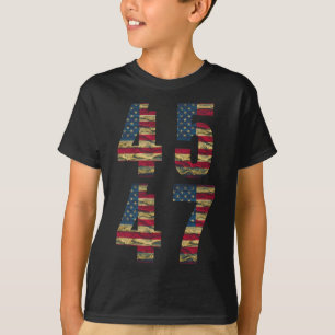 47 Trump Mannen Amerikaanse vlag Trump 2024 T-shirt