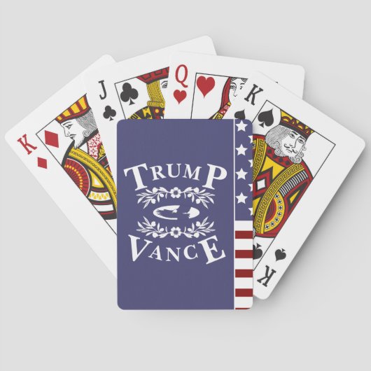 47 Trump Vance 2024 Pokerkaarten (Achterkant)