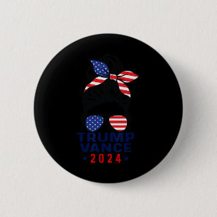47 Trump Vance 2024 VP America Verkiezing Vrouwen  Ronde Button 5,7 Cm