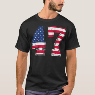 47 Verjaardag Shirt USA Flag Sports Team Jersey Te