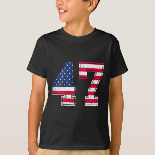 47 Verjaardag Shirt Usa Vlag Sportteam Jersey Ck N
