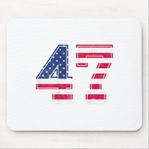 47 Verjaardag Shirt Usa Vlag Sportteam Jersey Ck N Muismat