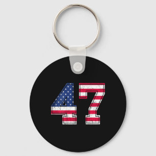 47 Verjaardag Shirt Usa Vlag Sportteam Jersey Ck N Sleutelhanger