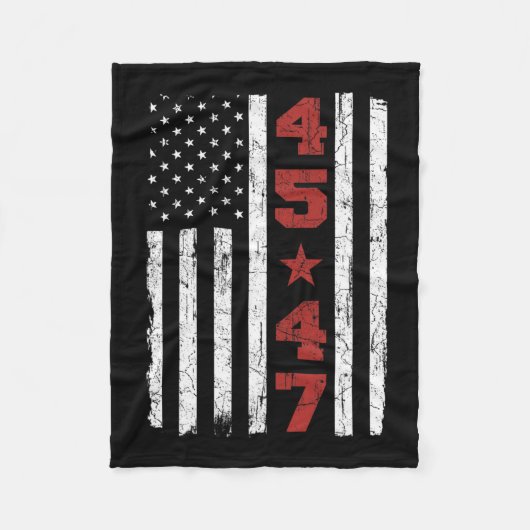 47 Verkiezingen voor het President van Trump  in d Fleece Deken (Voorkant)