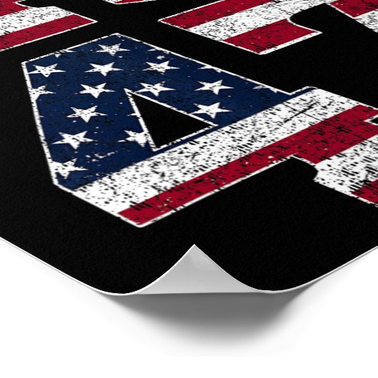 47 Wij, het volk van 2024, staan met de Amerikaans Poster (Hoek)