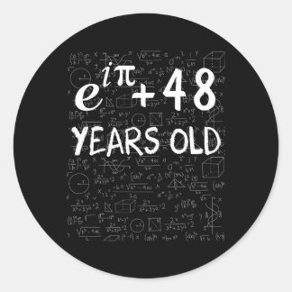 47e 47 Wiskunde Geek Euler Identiteit Ronde Sticker