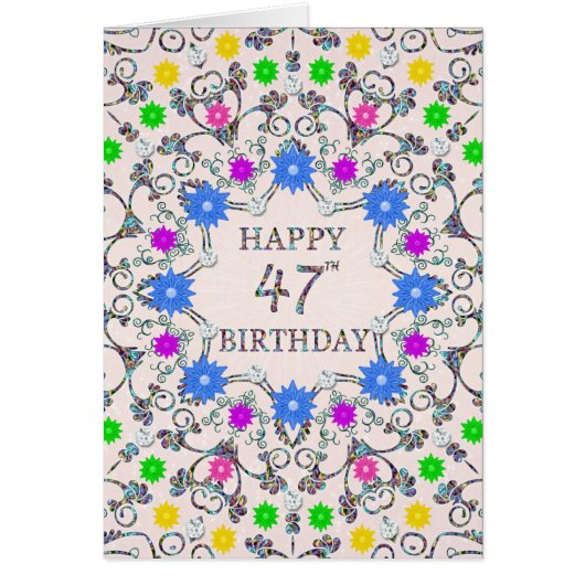 47e Abstracte bloemen (Voorkant)