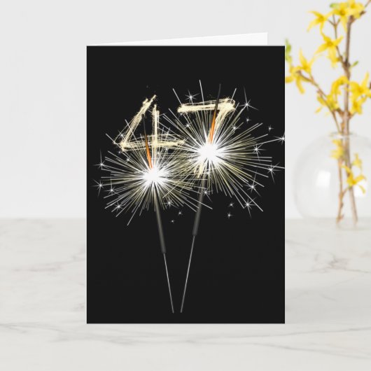 47e 'Birthday'-spaarboekjes op zwart Kaart (Gele Bloem)