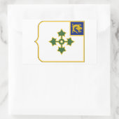 47e infanteriestelsel rechthoekige sticker (Tas)