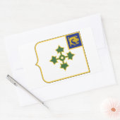 47e infanteriestelsel rechthoekige sticker (Envelop)
