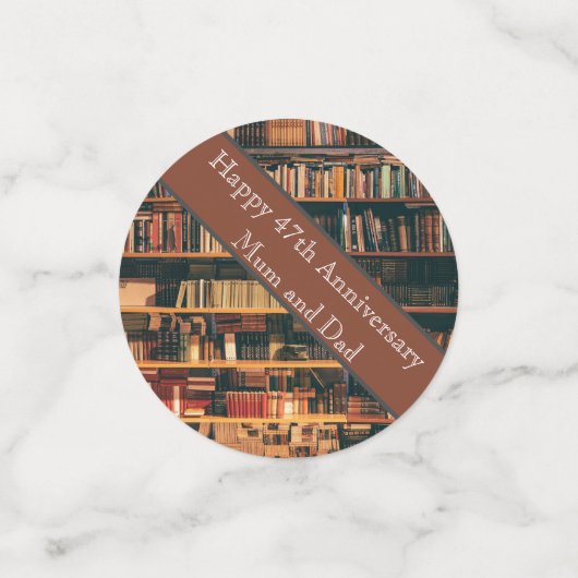 47e Jubileum voor bruiloft Confetti (Kleine voorkant)