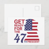 47e President, Amerikaanse vlag Briefkaart (Voorkant / Achterkant)