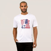 47e President, Amerikaanse vlag T-shirt (Voorkant volledig)