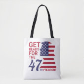 47e President, Amerikaanse vlag Tote Bag (Voorkant)